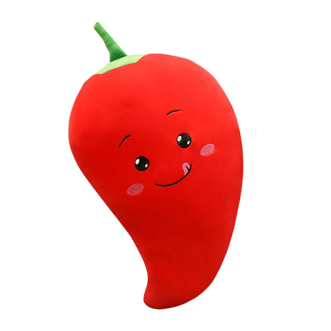 30/50cm Soft Cartoon Eggplant Corn Chili Carrot Plush Toys Stuffed Cushion Pillow Creative Plush Toy Doll