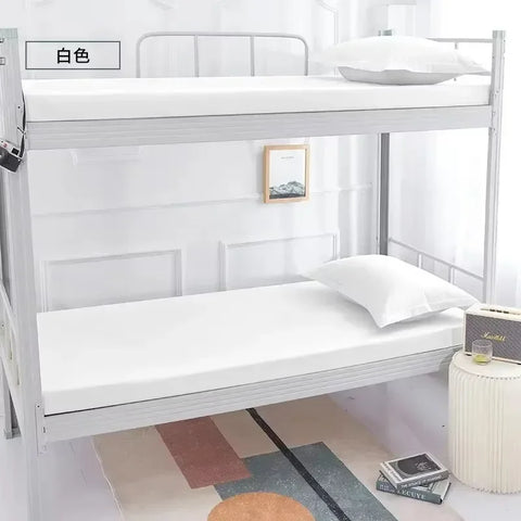 360° Fully Enclosed Mattress Protector Cover withZipper Polyester Student Dormitory Single MattressCover Floor Cushion Protector
