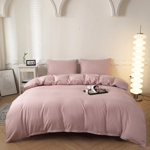 2025 New Washed Cotton Solid Color Single Quilt Set Skin Friendly Breathable Quilt Cover 180X220 200X230