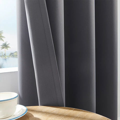 Yellow Blackout Curtains With Black TPU Interlining Thin and Light Drapery Panel for Bedroom Meetingroom Share Room Office