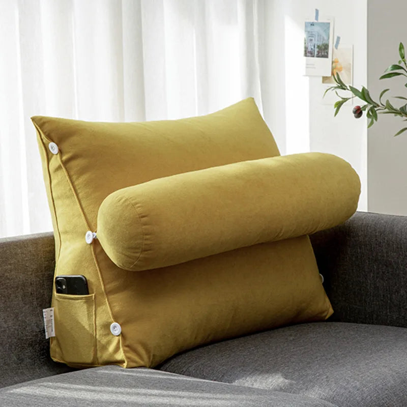 Sofa cushion, simple triangular cushion, pillow, living room backrest
