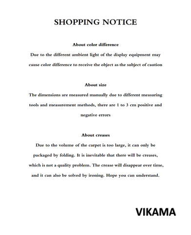 VIKAMA Cold White Car Carpet Digital Printing Technology Simple Home Decor Children's Play Cushion Bedroom Soft Plush Carpet