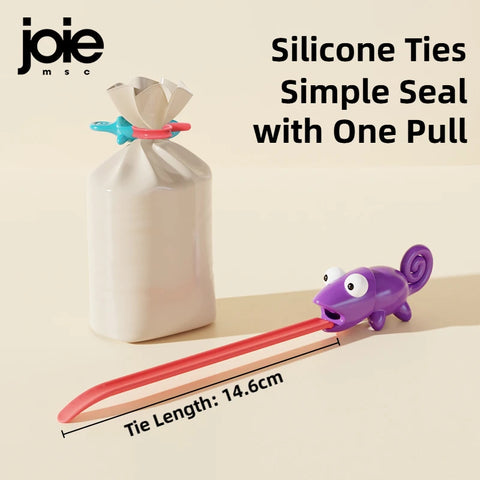 joie Bag ties Chameleon Food Seal Clips Snack Sealing Freshness Moisture Prevention Wire Bundle Storage Rolling Tape Kichen item