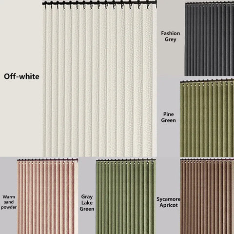 Laminated Imitation Linen Multi-color Large Ring Waterproof Strong Thick Cloth Opaque Shower Curtain, Suitable for Bathroom Use