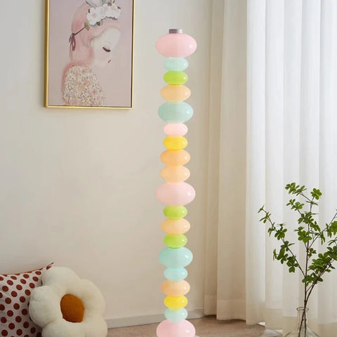 Modern LED Floor Lamp for Living Room Bedroom, Dimmable Standing Lamp with Remote Control, 3 Color Temperatures.