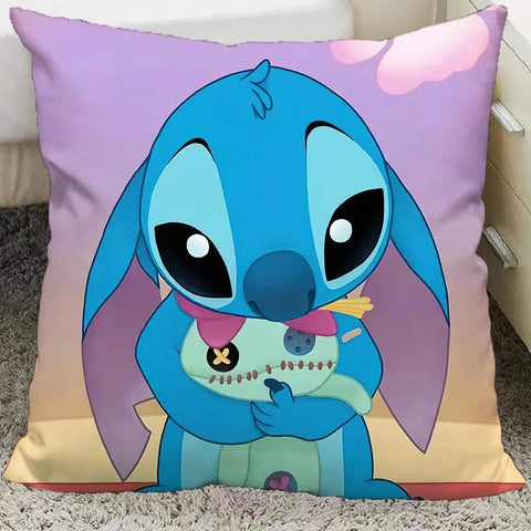 Cute interstellar baby Stitch pillow cover polyester material living room sofa cushion cover bedroom room home decoration