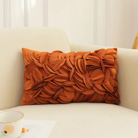 French Style Three-dimensional Rose Pillowcase Patchwork Cushion Cover Living Room Bedroom Pillow Cover Decorative for Sofa