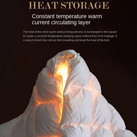 100% White Goose Down Quilt Thick Winter Comforter Four Seasons Quilt King Size Duvet Hotel Camping 1.5*2/1.8*2.2/2*2.3/2.2*2.4m