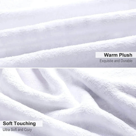 Christmas Pattern Blanket Microfiber Flannel Cover Blanket Bedroom Living Room Sofa Soft And Comfortable Home Decoration
