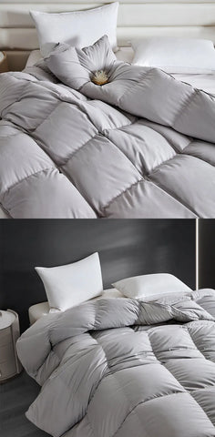 Winter Cotton Goose Down Quilt Five-Star Hotel Duvet Super Soft Fluffy Queen King Full Size Four Seasons Duvets Blanket 220x240