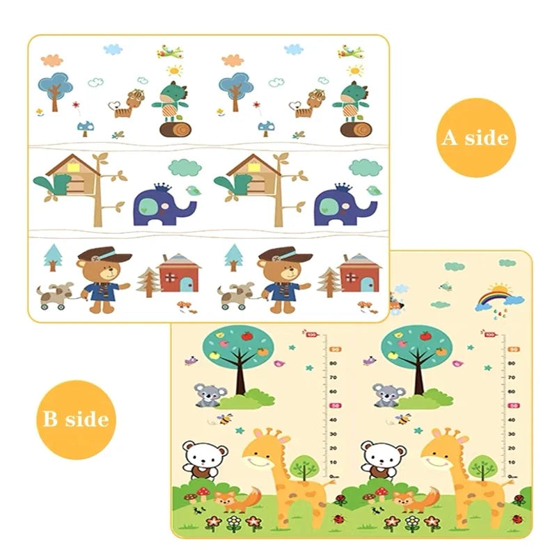 200*180cm Large Size Cartoon Baby Play Mat Xpe Puzzle Children's Mat Baby Climbing Pad Kids Rug Baby Games Mat Toys for Children