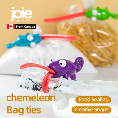joie Bag ties Chameleon Food Seal Clips Snack Sealing Freshness Moisture Prevention Wire Bundle Storage Rolling Tape Kichen item