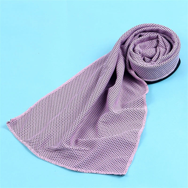 Cooling Towel Workout Towel Ice, Microfiber Towel Soft Breathable Chilly Towel for Sports Yoga Gym Outdoor Ice Towel for Neck