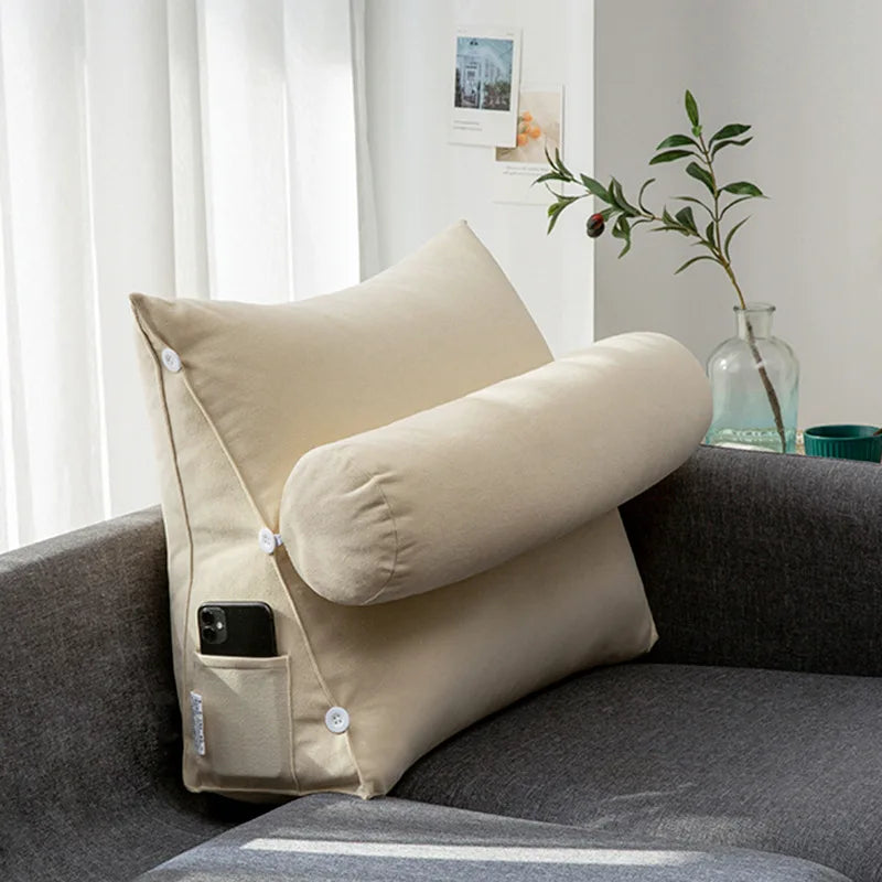 Sofa cushion, simple triangular cushion, pillow, living room backrest