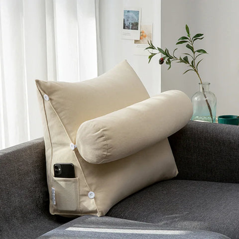 Sofa cushion, simple triangular cushion, pillow, living room backrest