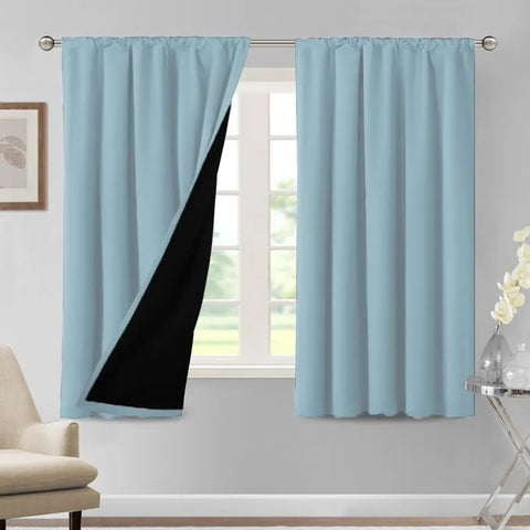 1/2PC Modern 100% High Shading, Waterproof And Insulated Indoor And Outdoor Curtains And Door Curtains