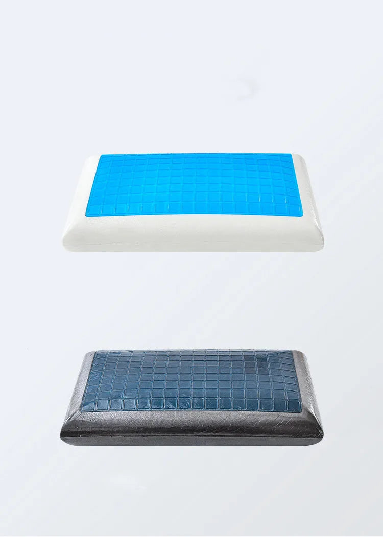 New Summer Double-sided Available Gel Cooling Pillow Bamboo Charcoal Memory Foam Ergonomics Pillows for Bedroom with Pillowcase