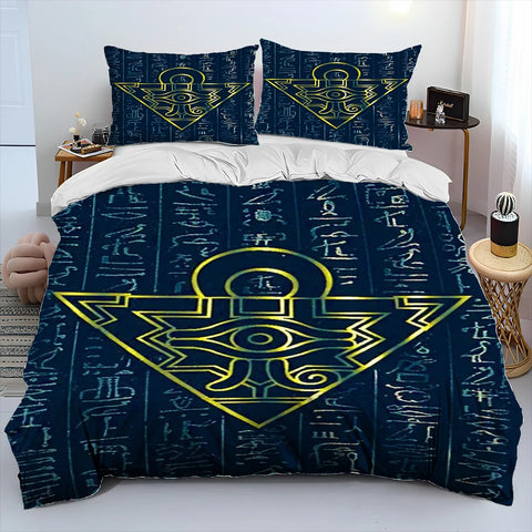 3D Yu-Gi-Oh MONSTER CARD Anime  Comforter Bedding Set,Duvet Cover Bed Set Quilt Cover Pillowcase,king Queen Size Bedding Set Kid