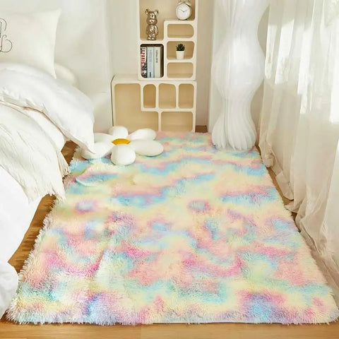 Gray Carpet for Living Room Plush Rug Bed Room Floor Fluffy Mats Anti-slip Home Decor Rugs Soft Velvet Carpets Kids Room Blanket