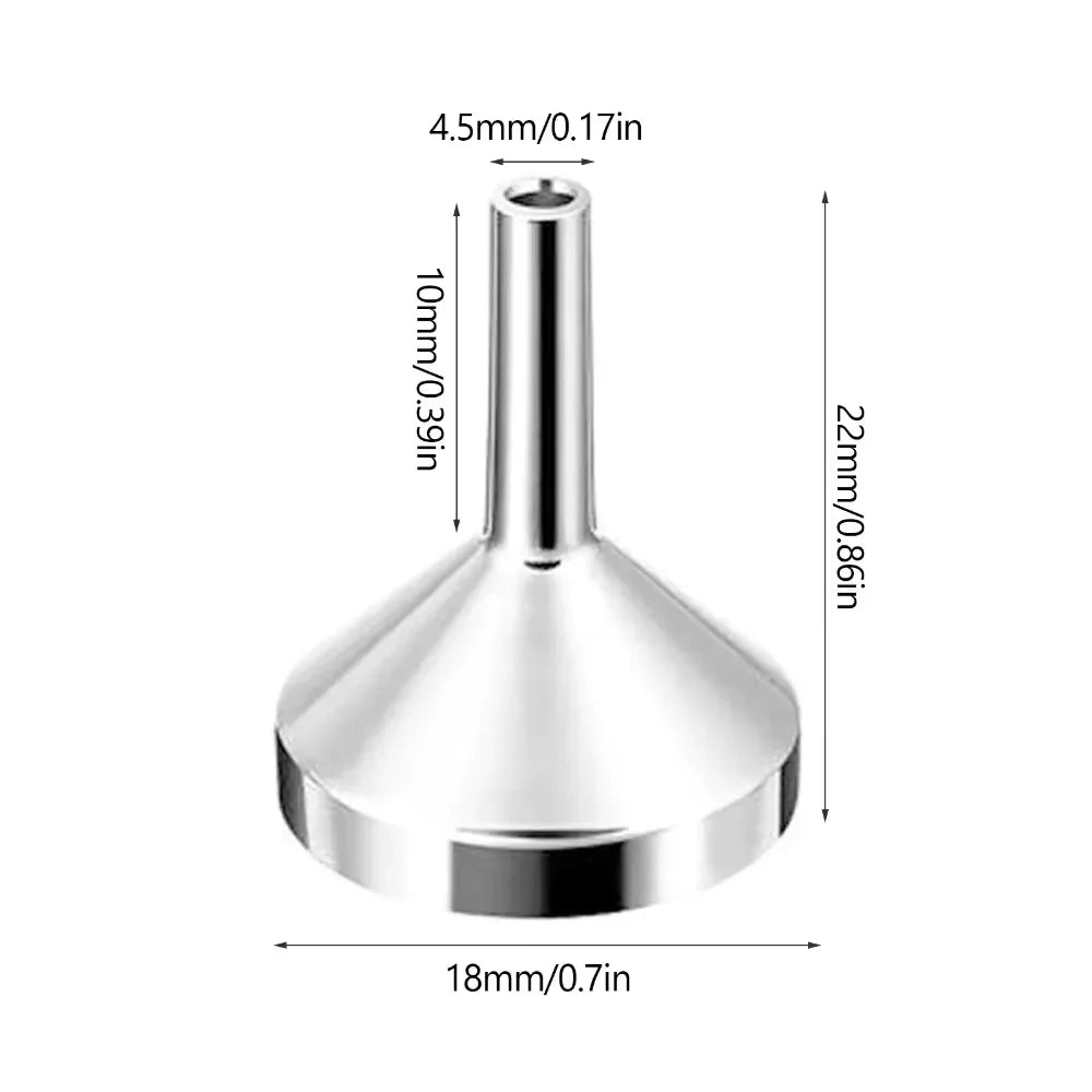 1/5Pcs Mini metal Aluminum Funnel Kitchen Oil Liquid Funnel with Detachable Filter Wide Mouth Funnel for Canning Kitchen Tools