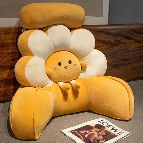 Bedside cushion pillow, office waist cushion, pillow, sleeping, reading, playing with mobile phone tools