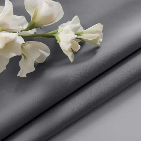 1PC Beige/Grey 100% Blackout Curtains with Grommets Total Privacy Drapes High Shade Shading Curtain For Living room Bedroom