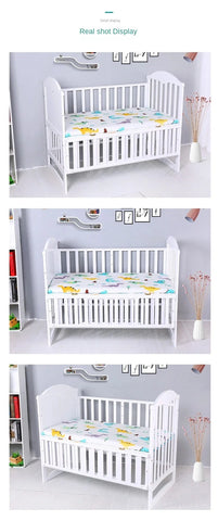51x28inch(130x70 cm) Newborn Baby Fitted Crib Sheets Cartoon Print Bed Sheet Baby Bed Mattress Covers for Unisex Baby Boys Girls