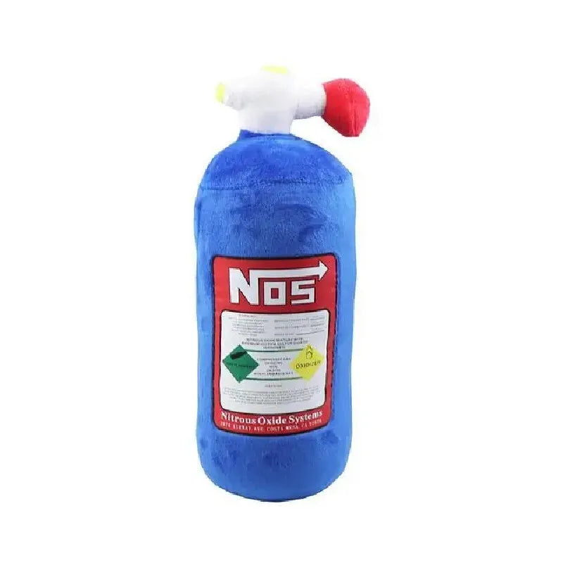 Creative NOS Nitrous Oxide Bottle New Plush Toys Pillow Stuffed Soft Turbo JDM Cushion Boy Gifts Car Decor Backrest Decoration
