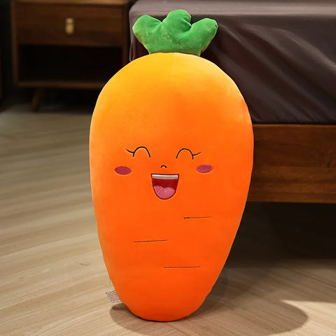 30/50cm Soft Cartoon Eggplant Corn Chili Carrot Plush Toys Stuffed Cushion Pillow Creative Plush Toy Doll