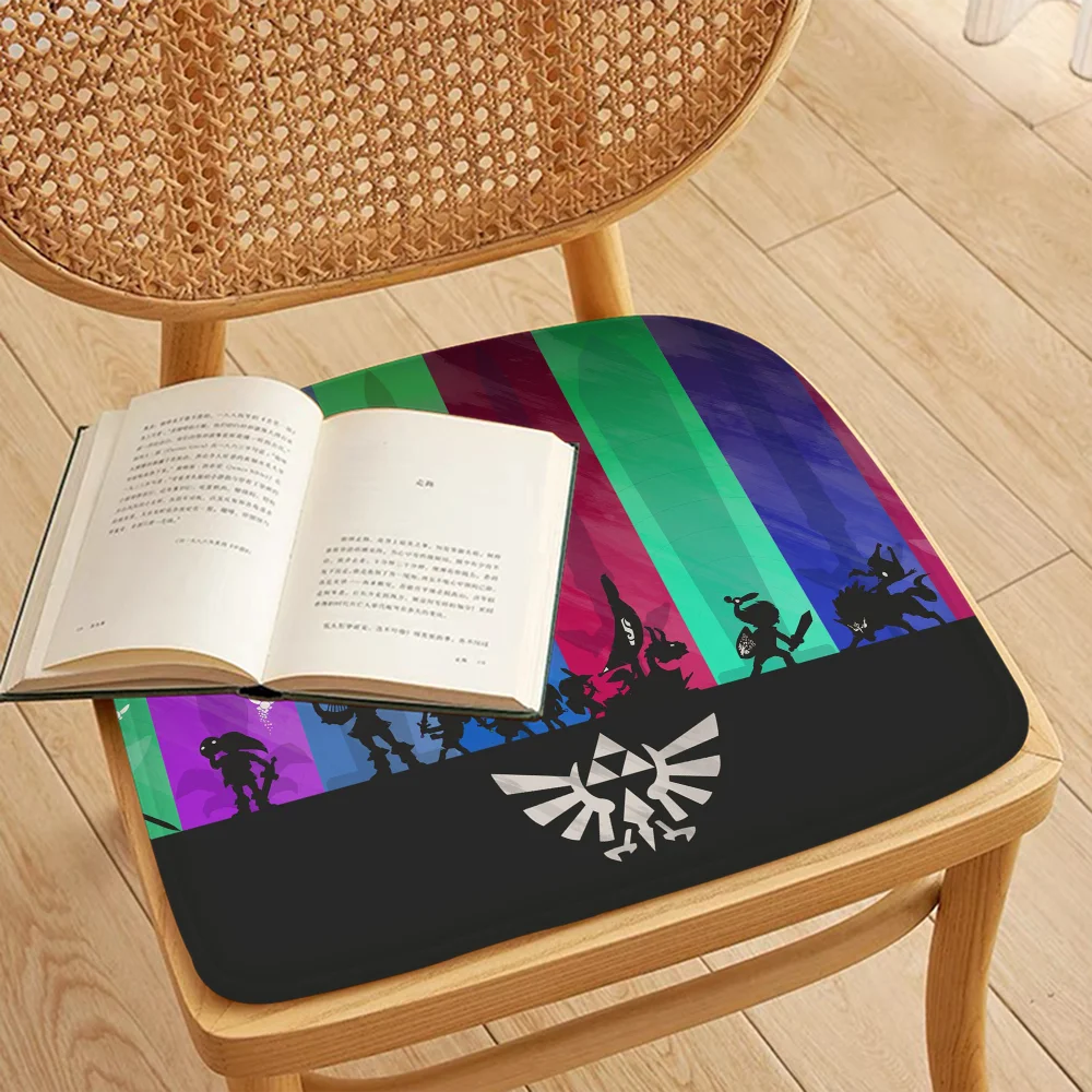 Anime Z-Zeldaes Round Seat Cushion Office Dining Stool Pad Sponge Sofa Mat Non-Slip Chair Cushions