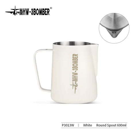 MHW-3BOMBER 3.0 Milk Frothing Pitcher 450/600ml Stainless Steel Steam Milk Pitcher Jug for Espresso Latte Art Coffee Accessories