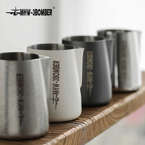 MHW-3BOMBER 3.0 Milk Frothing Pitcher 450/600ml Stainless Steel Steam Milk Pitcher Jug for Espresso Latte Art Coffee Accessories