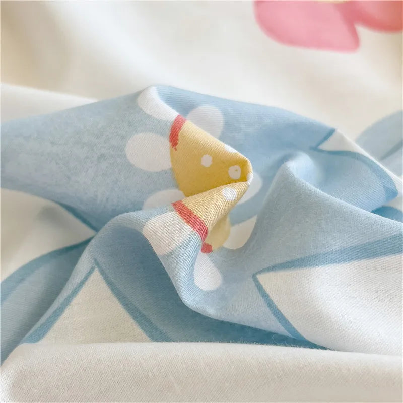 1pc Pure Cotton Bedsheet Floral Style Flat Sheet Single Sheets for Kids Adults Room Bed Linen sabana para cama (No Pillowcase)