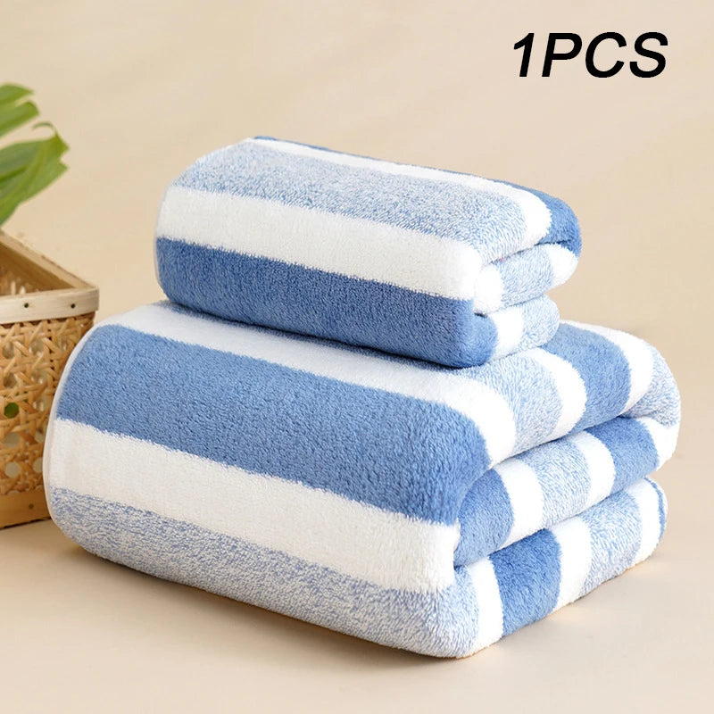 Thickening High quality bamboo charcoal coral velvet fiber bath towel Super Absorbent And Quick Drying Bath Towel Bathroom Use