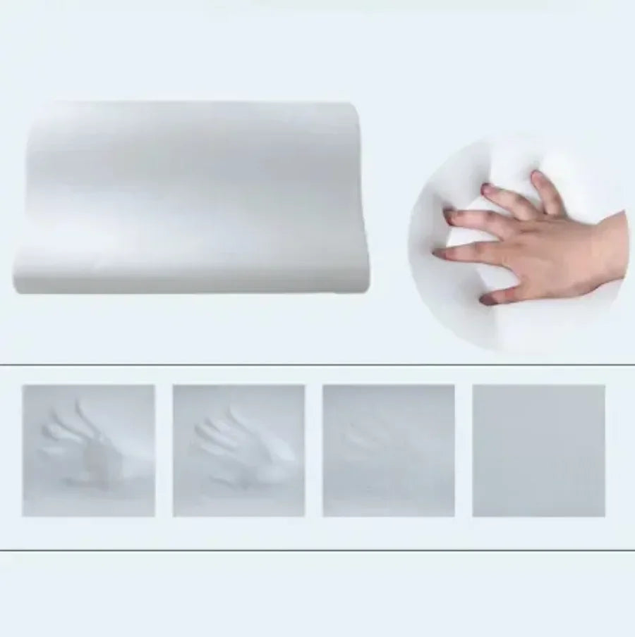 50*30cm Bamboo Fiber Pillow Slow Rebound Health Care Memory Foam Pillow Memory Foam Pillow Orthopedic Pillows Support NeckRelief