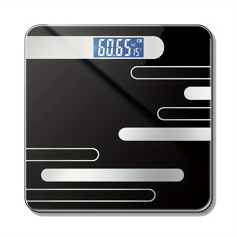 1 Piece Stylish Digital Bathroom Scale with LCD Display High Precision Floor Health Scale Battery Powered for Home Use
