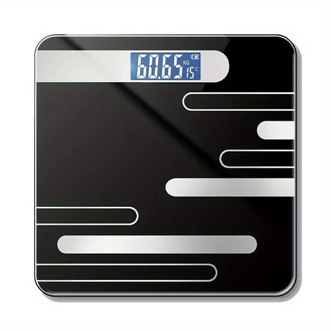 1 Piece Stylish Digital Bathroom Scale with LCD Display High Precision Floor Health Scale Battery Powered for Home Use