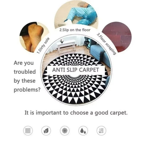 Round game machine rug living room bedroom computer chair floor mat hanging basket mat gaming video game room decorative carpet
