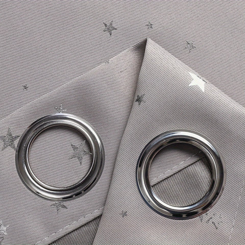 Kids Curtains Blackout With Stars Grommet Top For Bedroom Living Room Window Drapes