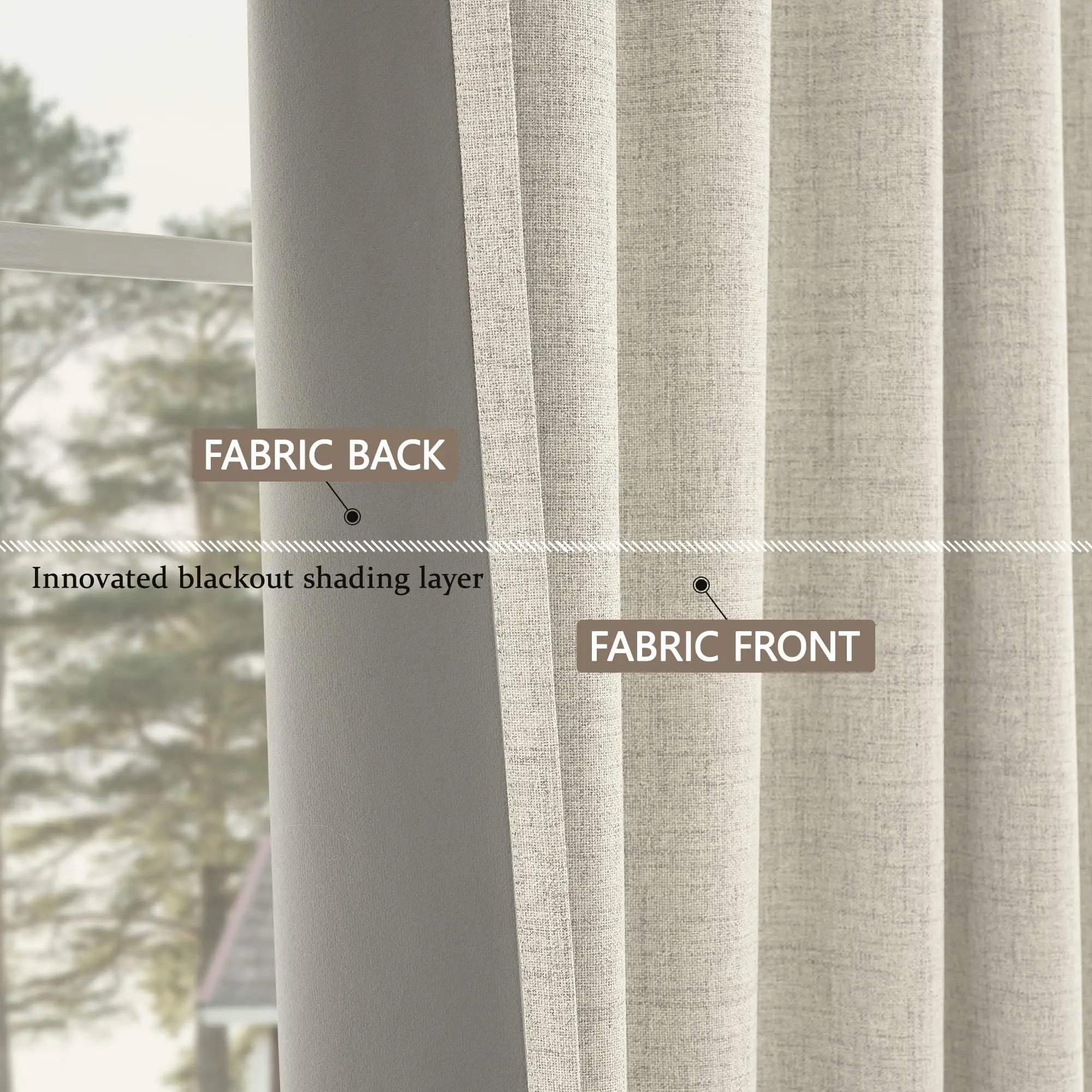 350m Height Custom Made 310CM Length 100% Blackout Living Room Curtains For Faux Linen High Ceiling Bedroom Window Curtain