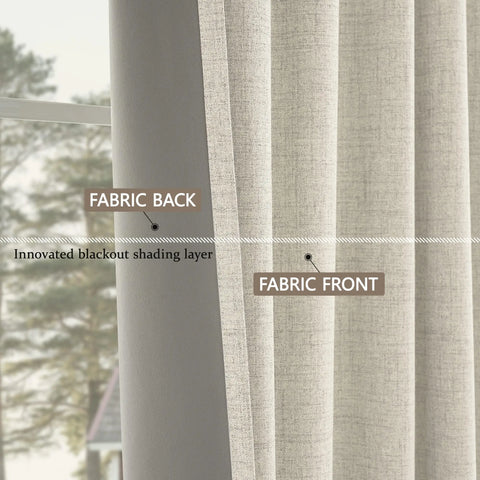 350m Height Custom Made 310CM Length 100% Blackout Living Room Curtains For Faux Linen High Ceiling Bedroom Window Curtain