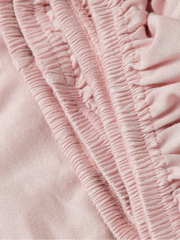 130*70cm Solid Color Baby Fitted Sheets  Cotton Crib Mattress Children's Bed Cover For Newborn Bassinet Cradle Sheet Beding