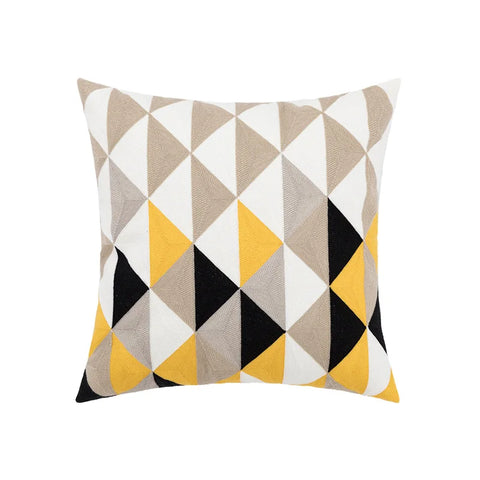 наволочки новог Cushion Cover Daisy Yellow Floral Geometric 45x45/30x50cm Blue Embroidery Soft Cozy Pillow Cover for Living Room
