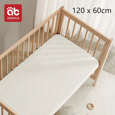 120x60cm Baby Crib Fitted Sheet For Newborn Soft Bed Cot Mattress Cover Boy Girl Toddler Bedding Allow Custom Make