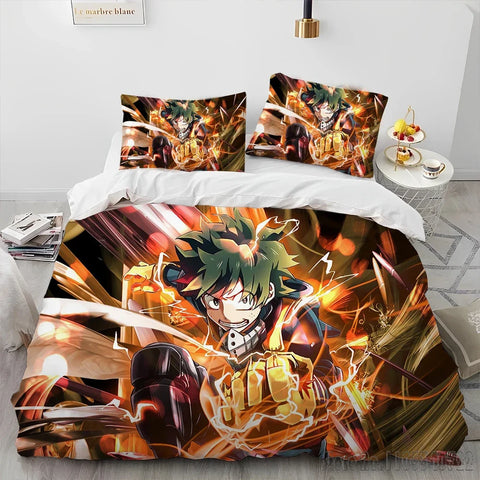 My Hero Academia Anime Cartoon Duvet Cover Set HD Comforter Cover for Kids Bedding Sets Bedclothes Bedroom Decor