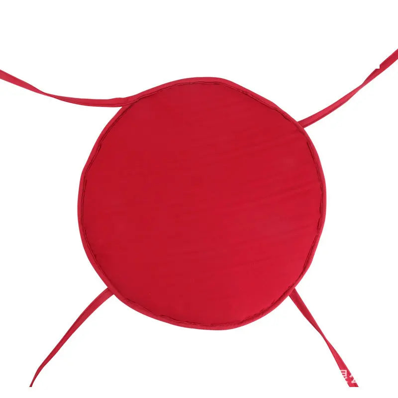 30/38cm Solid Color Round Garden Chair Pads Removable Tie-on Seat Cushion for Outdoor Bistro Stool Patio Home Dining