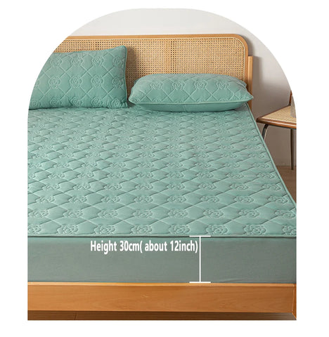 Waterproof Fitted Sheet Quilted Mattress Cover Mattress Protector for Old Child Twin Full Quuen King Size 160*200 Mattress Cover