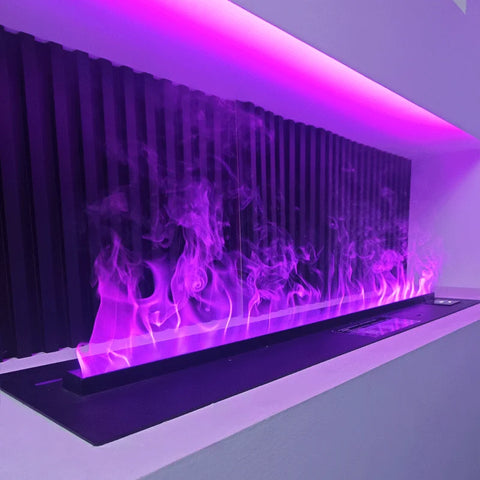 Living room 3D atomizing fireplace remote control APP control multi-color false flame electronic fireplace home steam fireplace