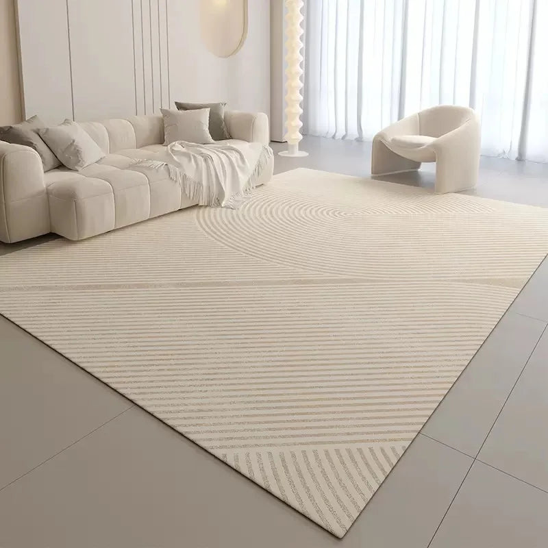 VIKAMA Scandinavian Style Carpet Living Room Stain-resistant Easy to Take Care of the Cool Carpet Full Sofa Carpet Non-slip Rug