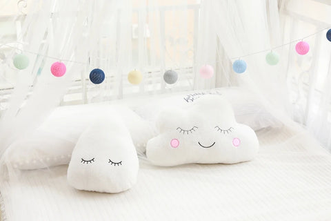 Hot Stuffed Cloud Moon Star Raindrop Plush Pillow Soft Cushion Toys For Children Baby Kids Girl Christmas Gift Room Car Decor